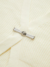 Metal Buckle Waisted Sweater Vest